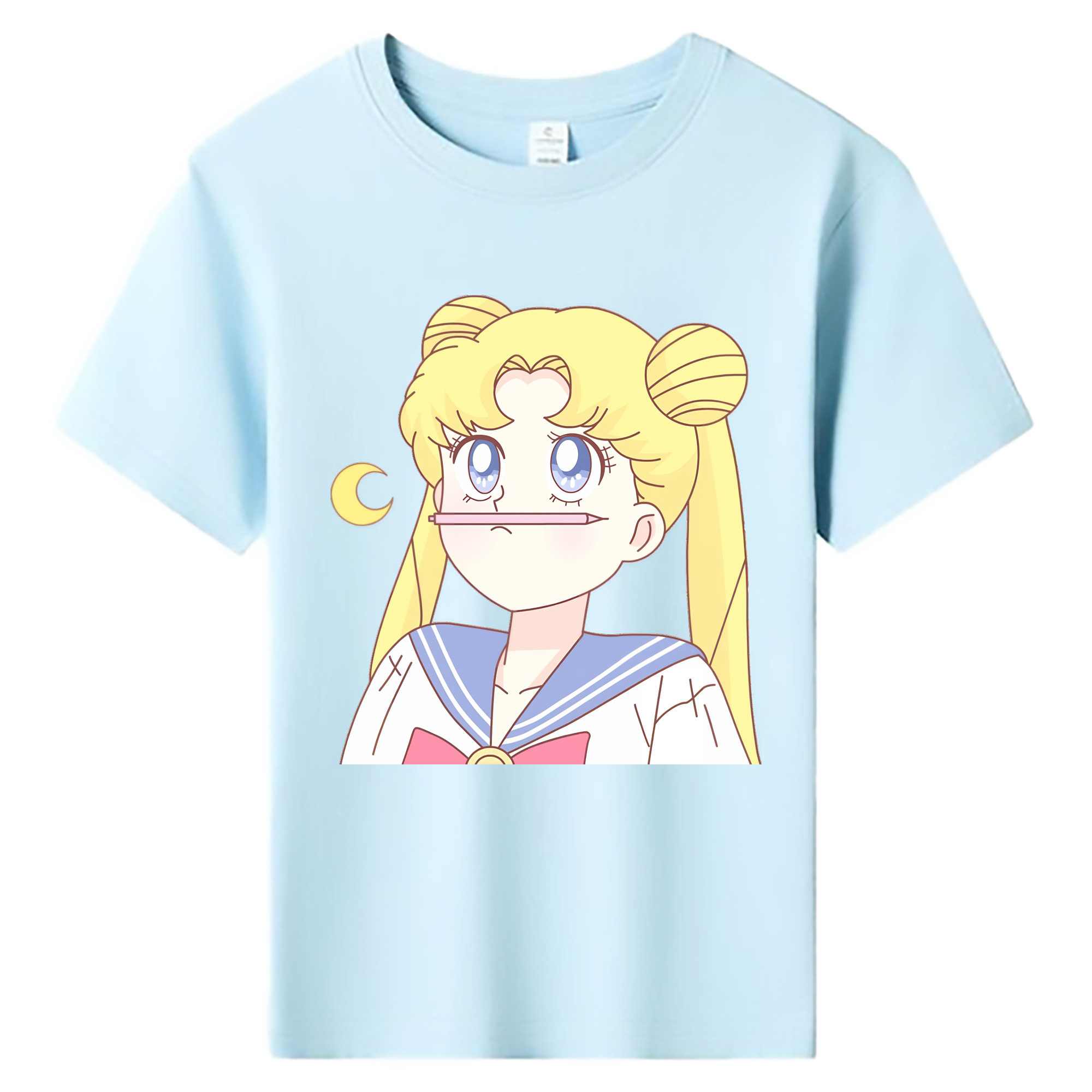 （画像用） 美少女戦士セーラームーン 愛野 美奈子 あいの みなこ Sailor Moon Aino Minako 綿100％キッズTシャツ（フロントプリント）